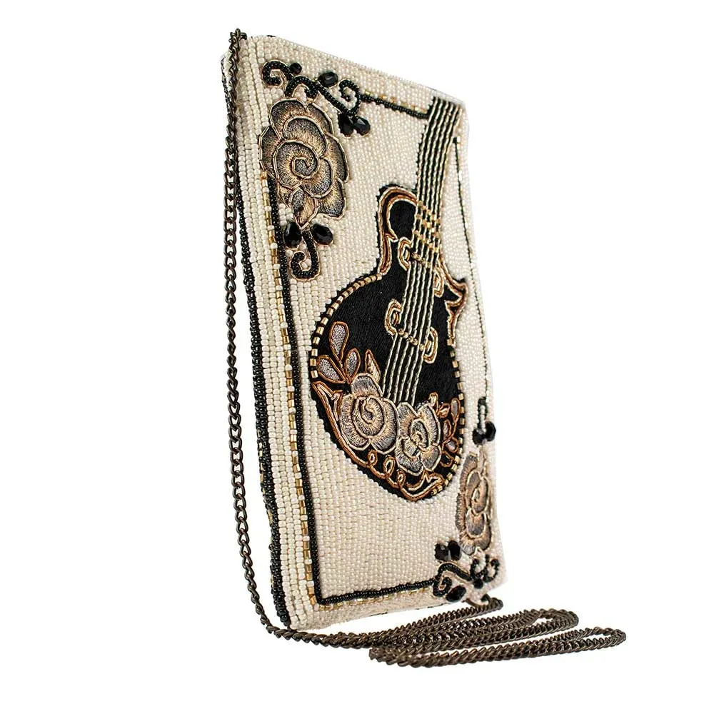 Mary Frances Guitar Player Crossbody Phone Bag