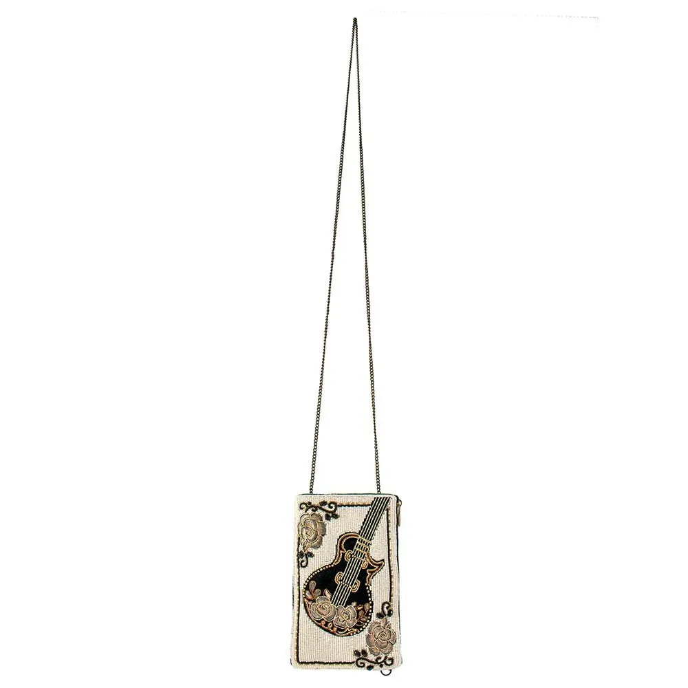 Mary Frances Guitar Player Crossbody Phone Bag