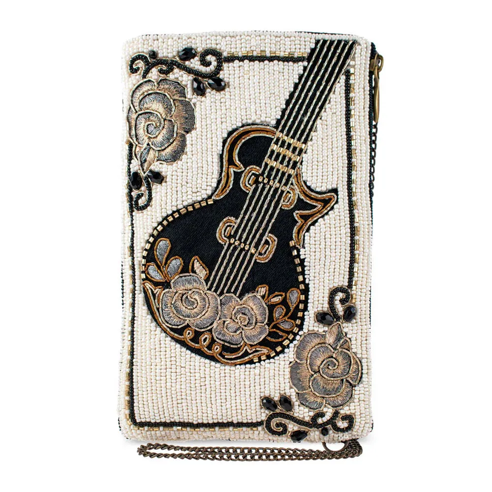 Mary Frances Guitar Player Crossbody Phone Bag