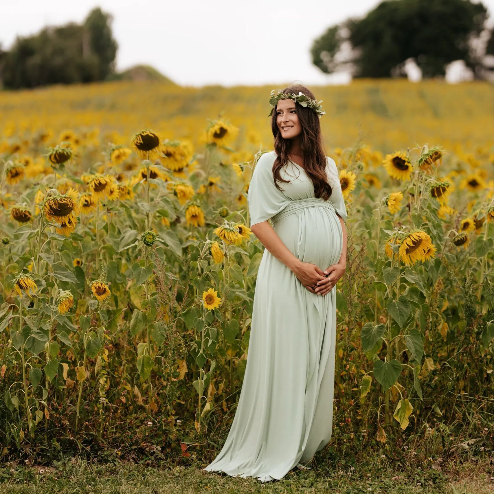 Maternity Infinity Dress Bridesmaid Multiway Convertible Dress Made in USA  36 Colors