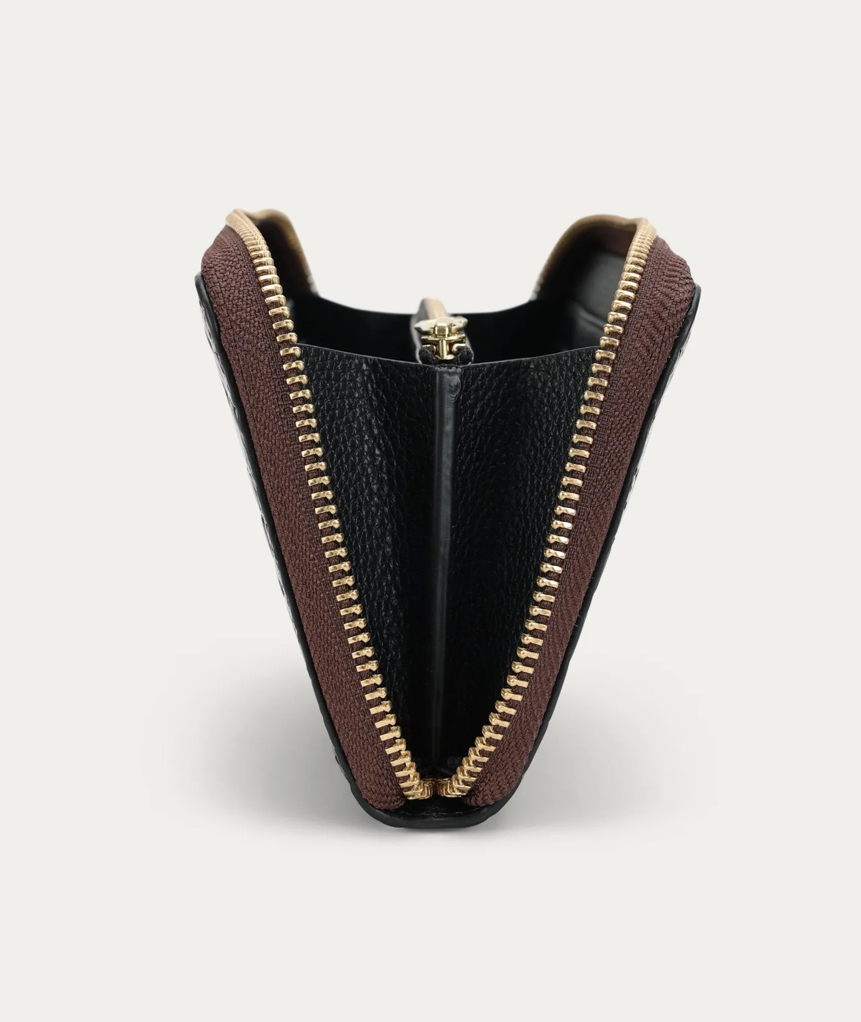 Maxi Wallet | Espresso Croc