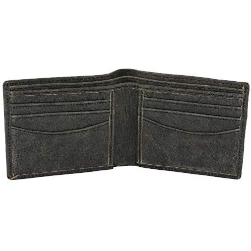 Mens Bifold Wallet with Card Holders - RFID Protected Genuine Leather with Gift Box
