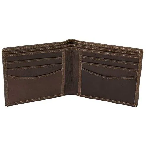 Mens Bifold Wallet with Card Holders - RFID Protected Genuine Leather with Gift Box