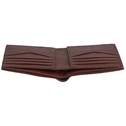 Mens Bifold Wallets with Card Holders - RFID Protected Genuine Leather with Gift Box