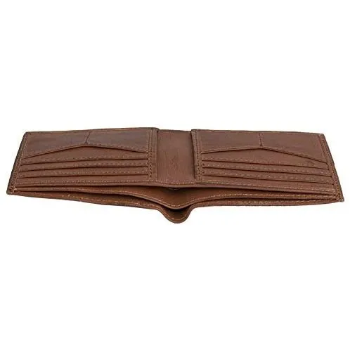 Mens Bifold Wallets with Card Holders - RFID Protected Genuine Leather with Gift Box