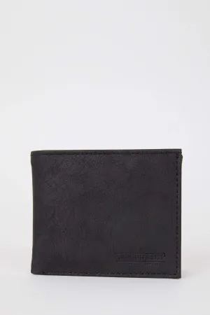 Men's Faux Leather Horizontal Wallet
