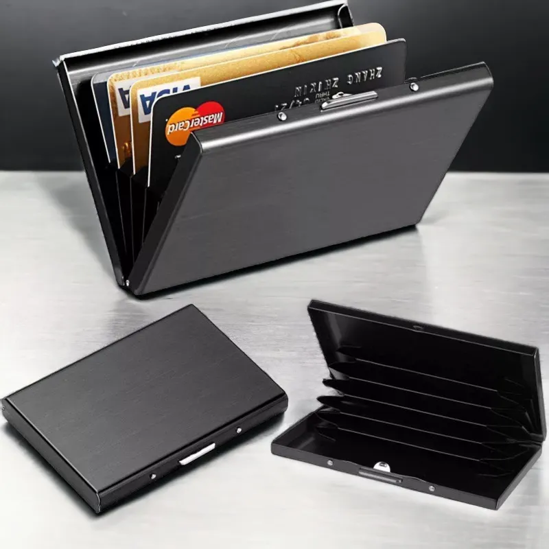 Metal Slim Card Holder RFID Blocking Wallet