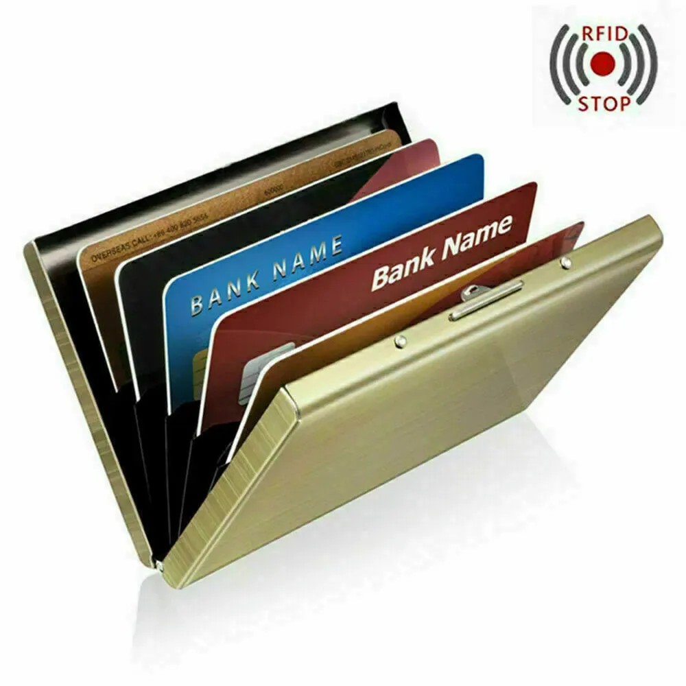 Metal Slim Card Holder RFID Blocking Wallet