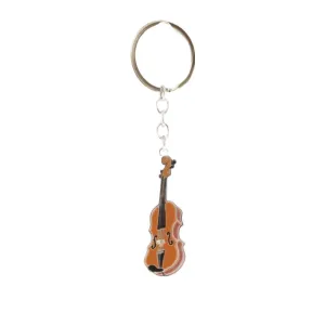 Metal Violin Keyring