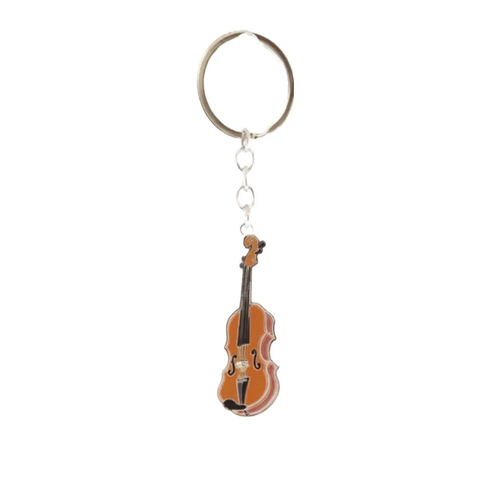 Metal Violin Keyring