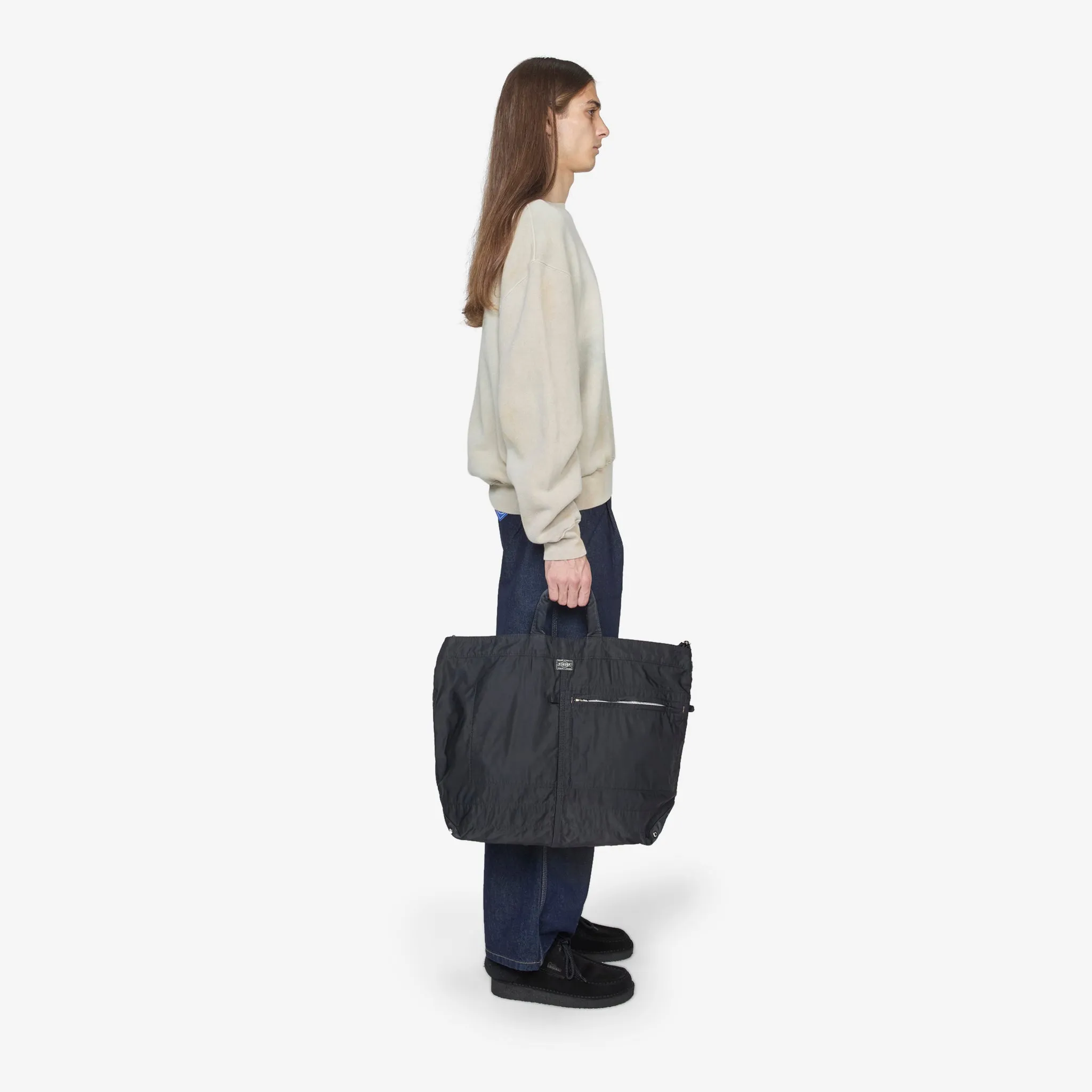 Mile 2-Way Tote Bag Black (L)