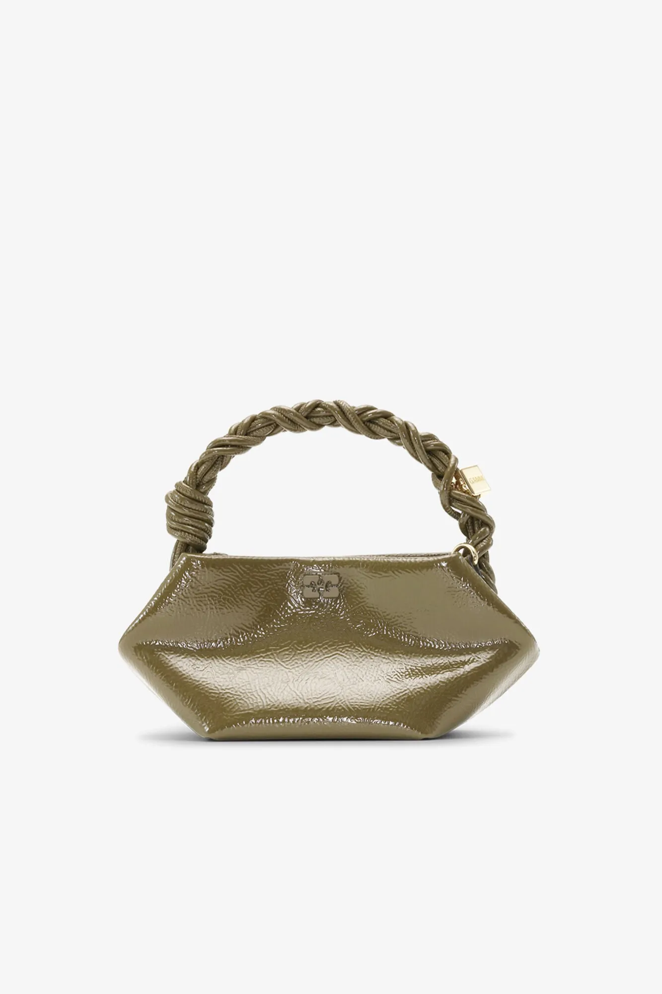 Mini Satin Bou Bag - Olive Green