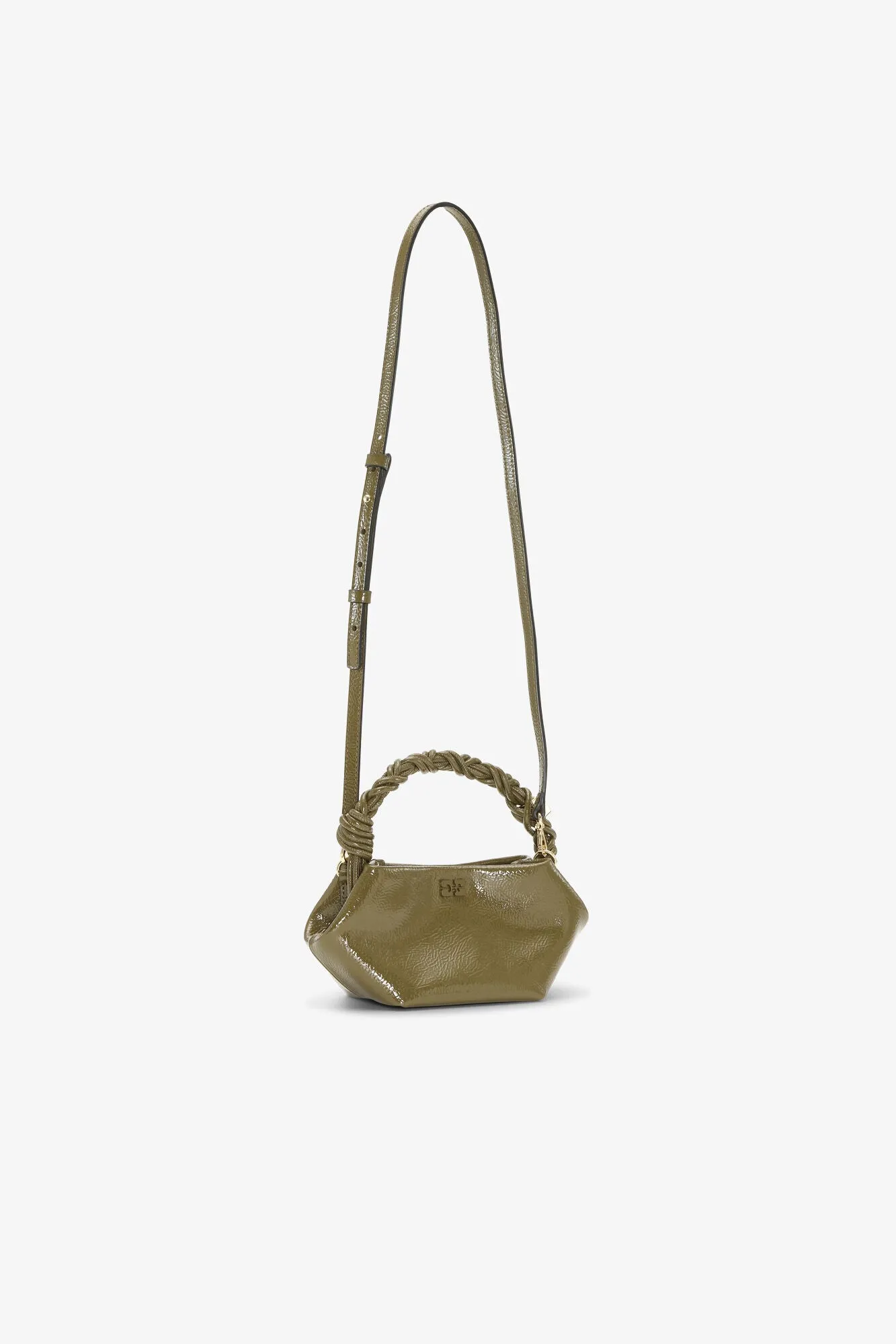 Mini Satin Bou Bag - Olive Green