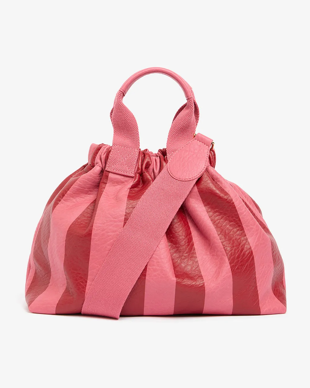 Montague Tote - Burgundy Stripe