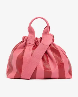 Montague Tote - Burgundy Stripe