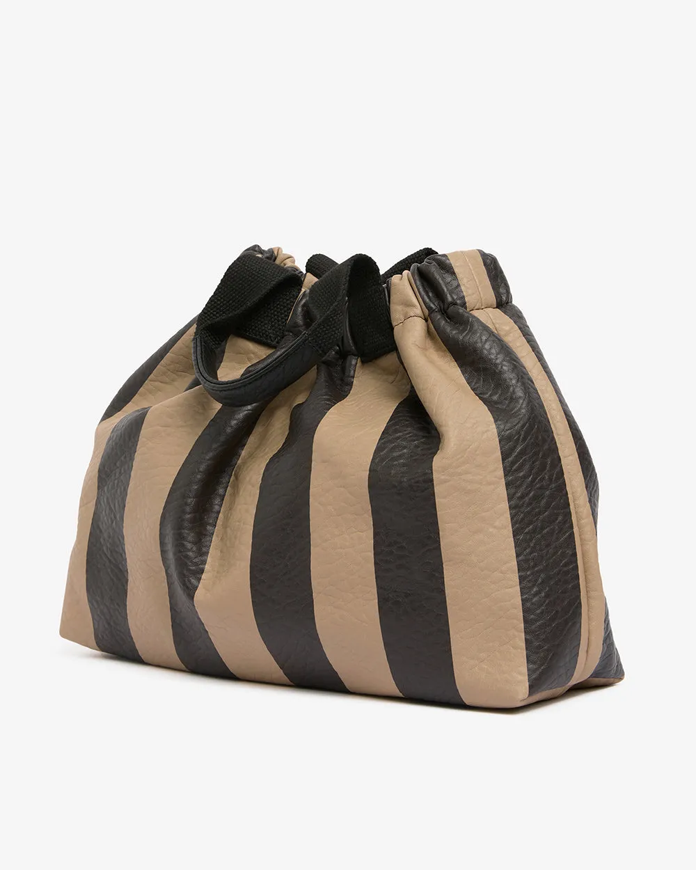 Montague Tote - Latte Stripe