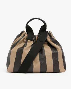 Montague Tote - Latte Stripe