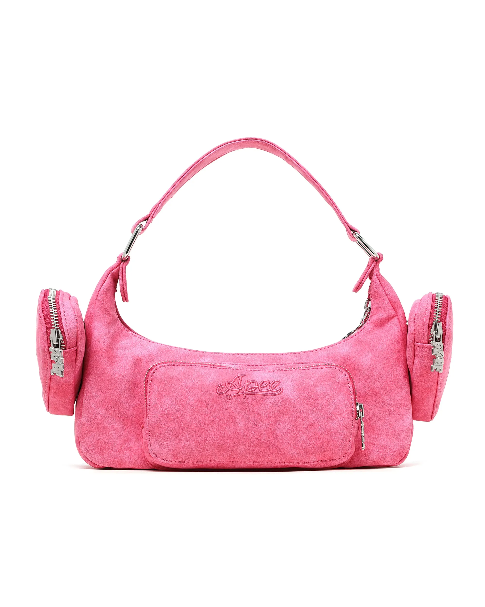 Moonface multi-pocket shoulder bag