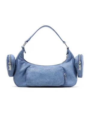 Moonface multi-pocket shoulder bag