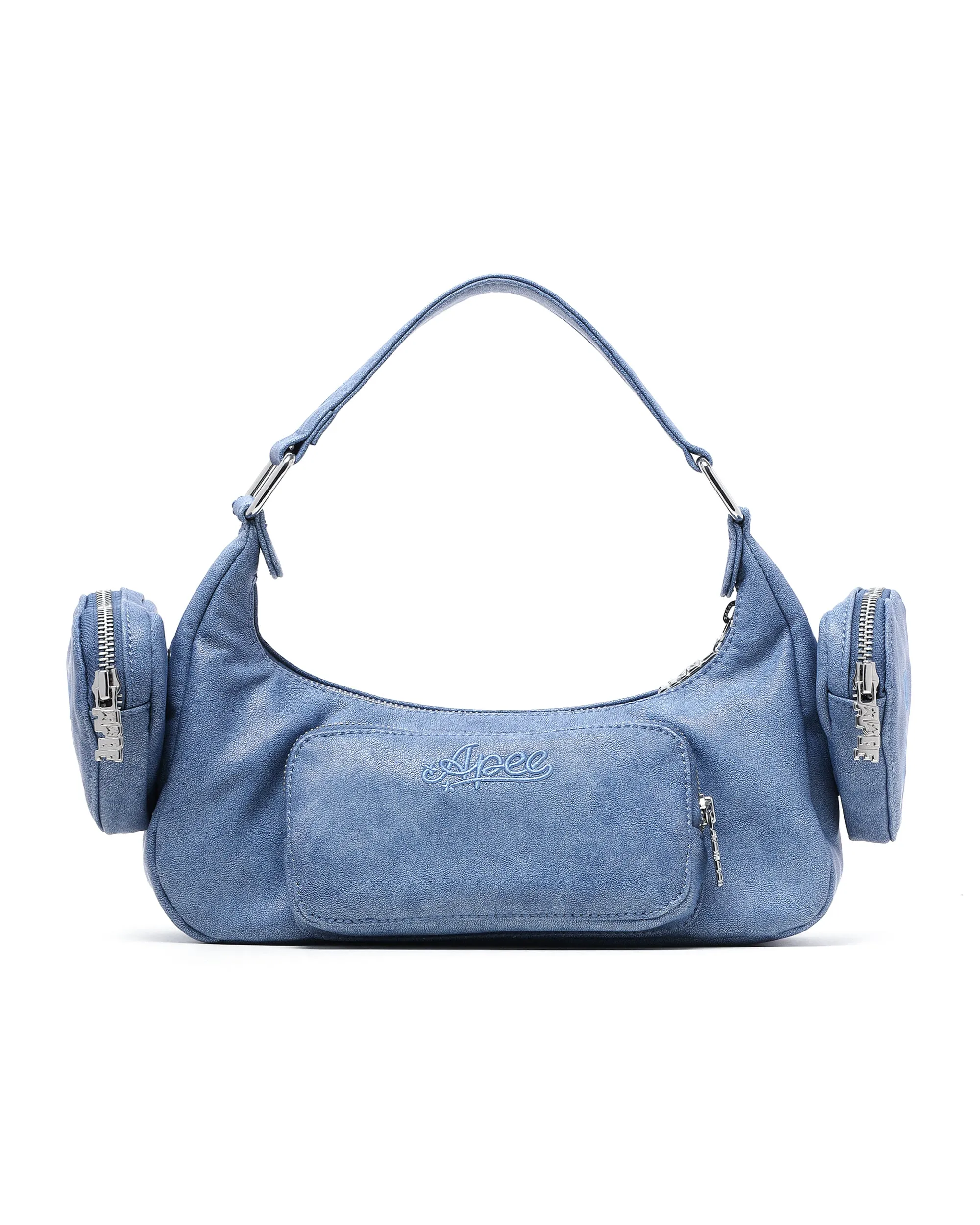 Moonface multi-pocket shoulder bag