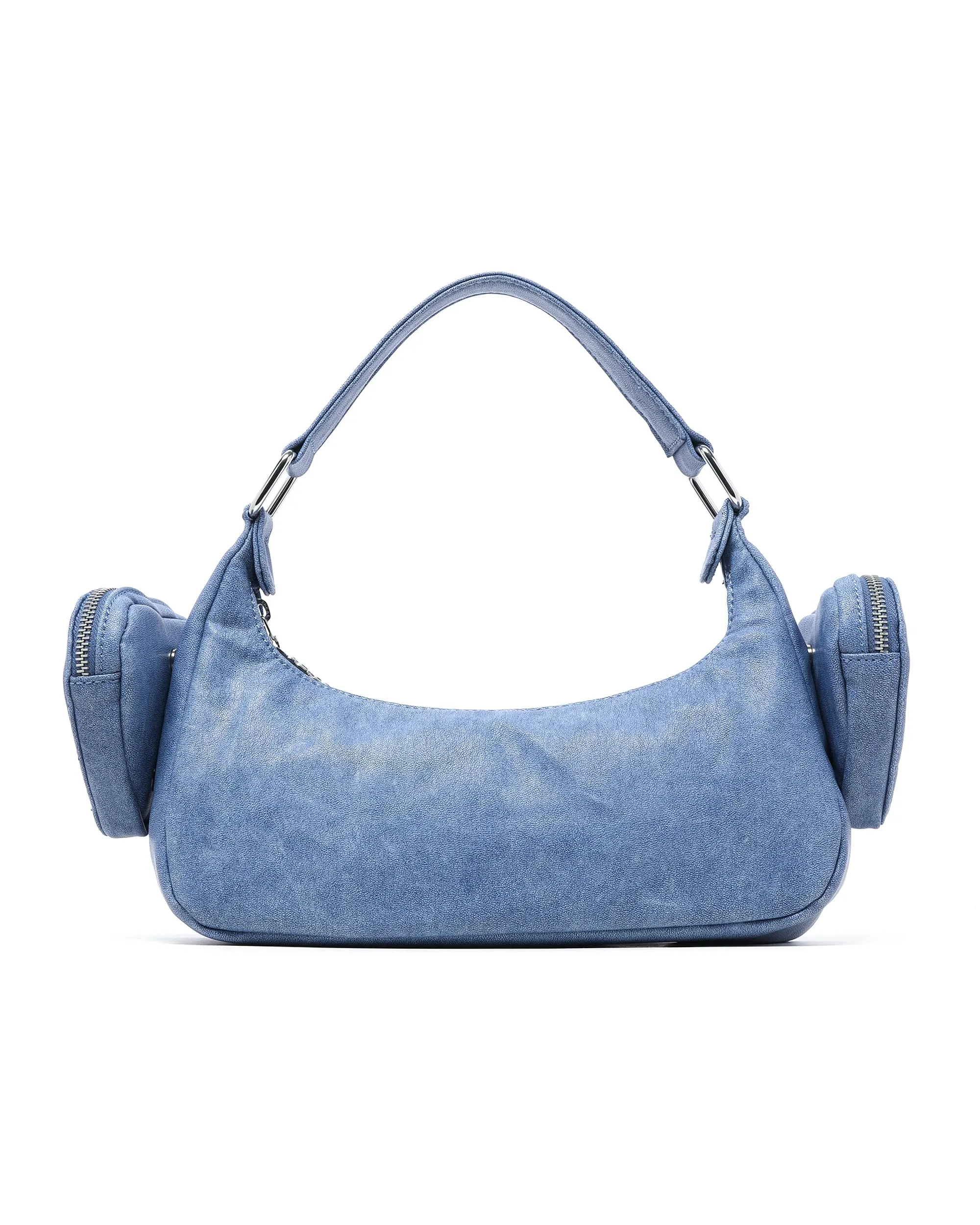 Moonface multi-pocket shoulder bag
