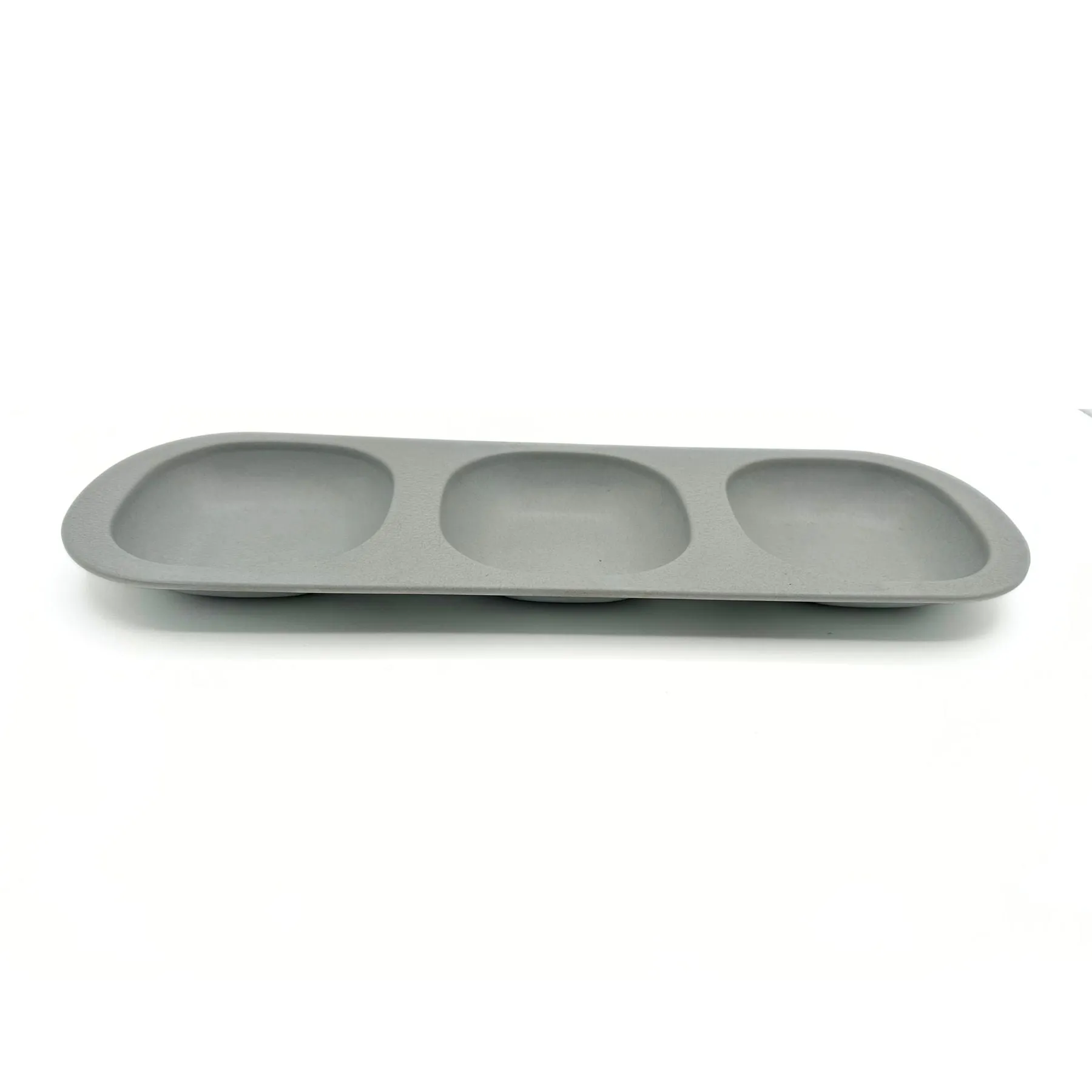 Multi-Compartment Bamboo Snack Tray