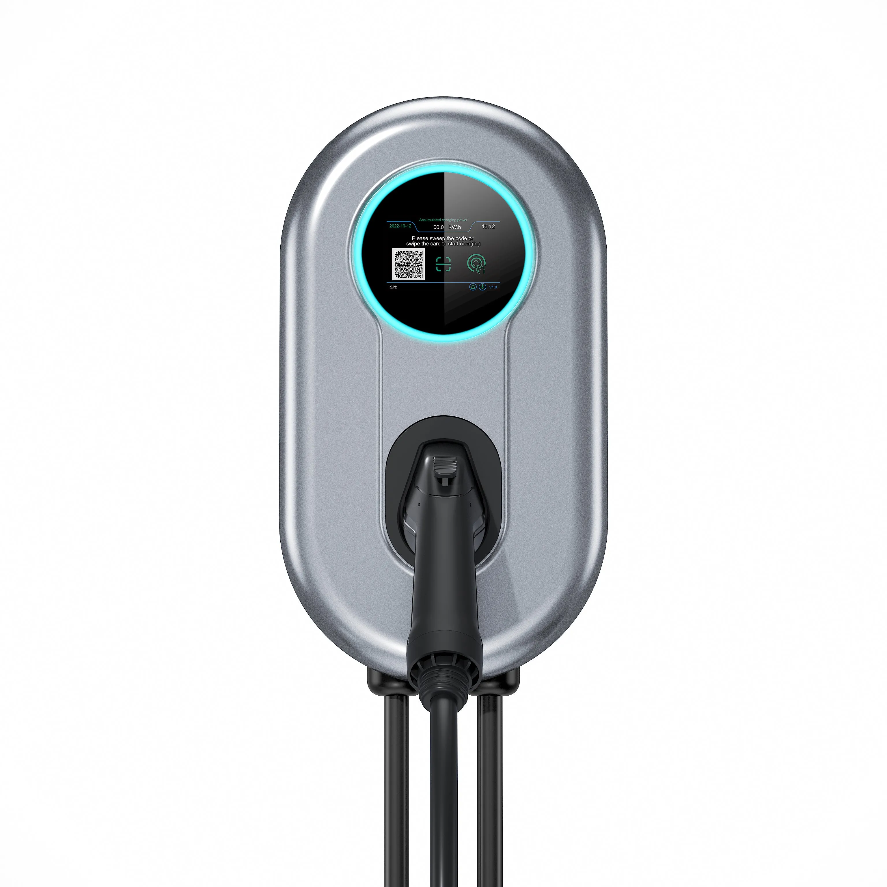 MX01  lcd app rfid card home use ev car charger