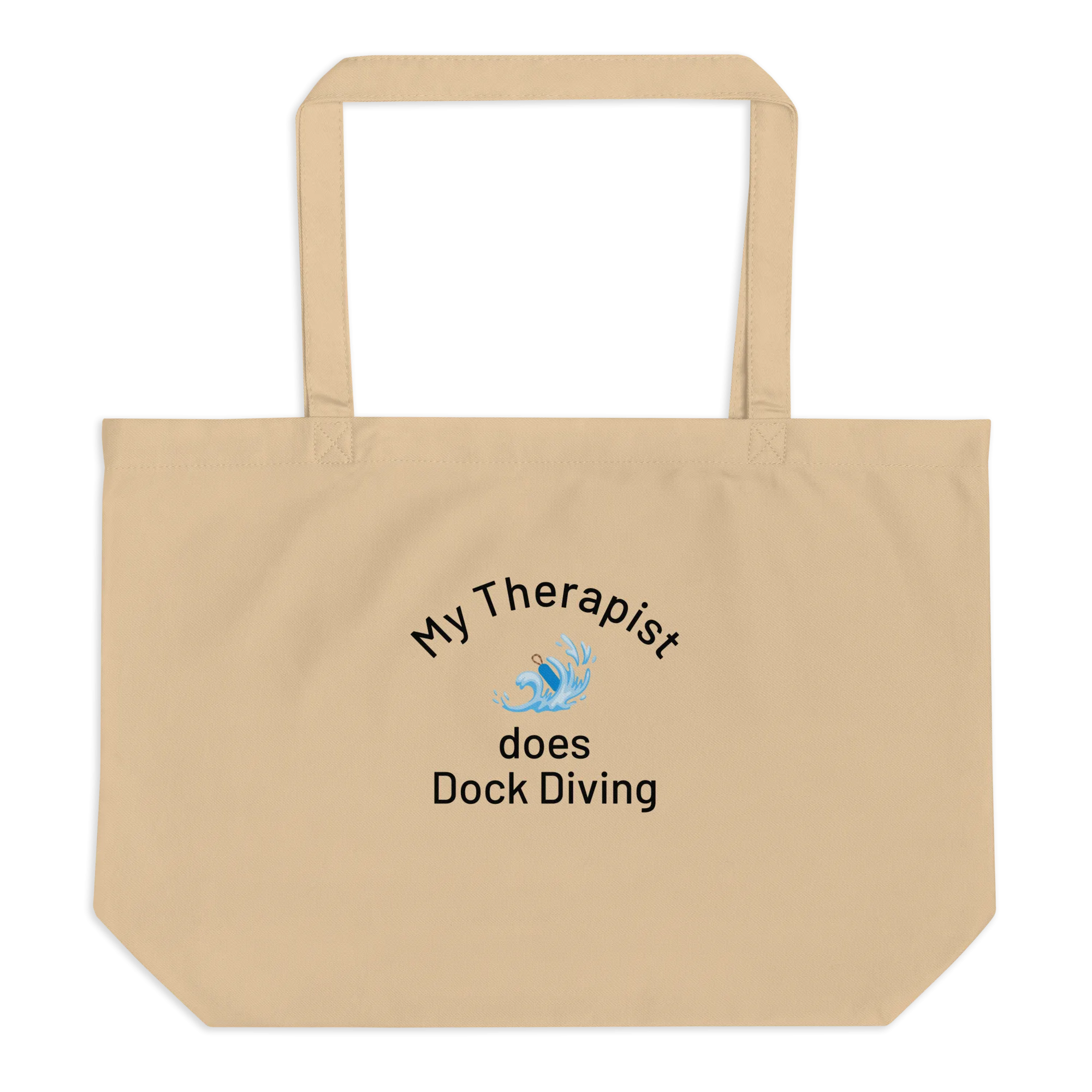 My Therapist Does Dock Diving X-Large Tote/ Shopping Bags