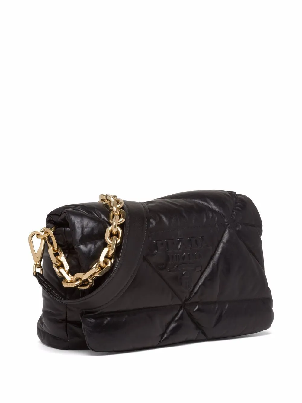 Nappa shoulder bag