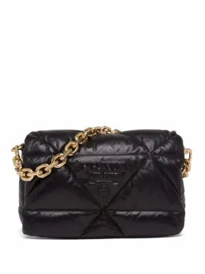 Nappa shoulder bag