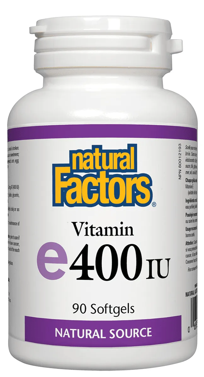 Natural Factors Vitamin E 400 IU (Softgels)