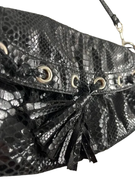 Nine West Snakeskin Look And Handcrafted Leather Evening Bag