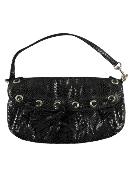 Nine West Snakeskin Look And Handcrafted Leather Evening Bag