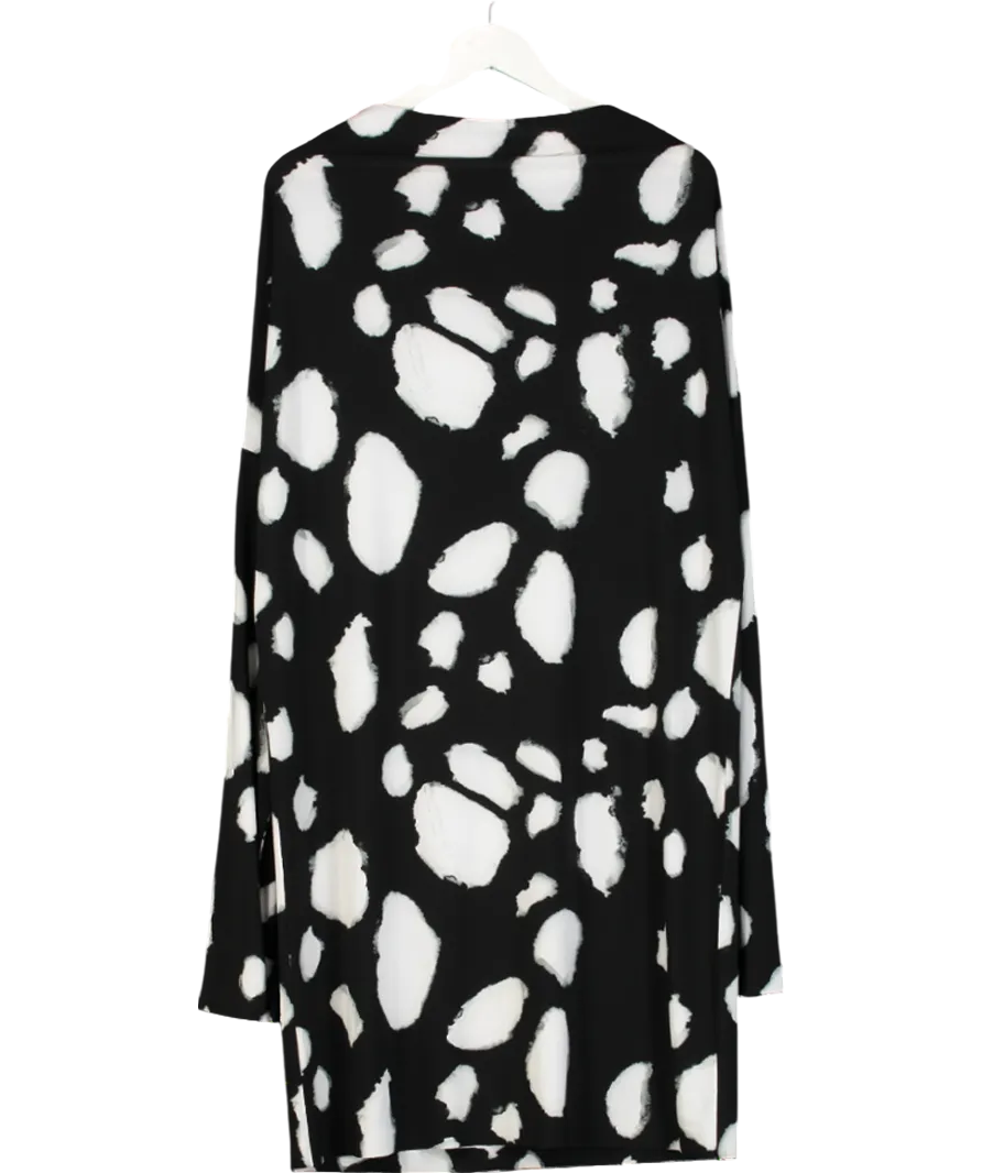 Norma Kamali off-the-shoulder convertible printed stretch-jersey midi dress UK L