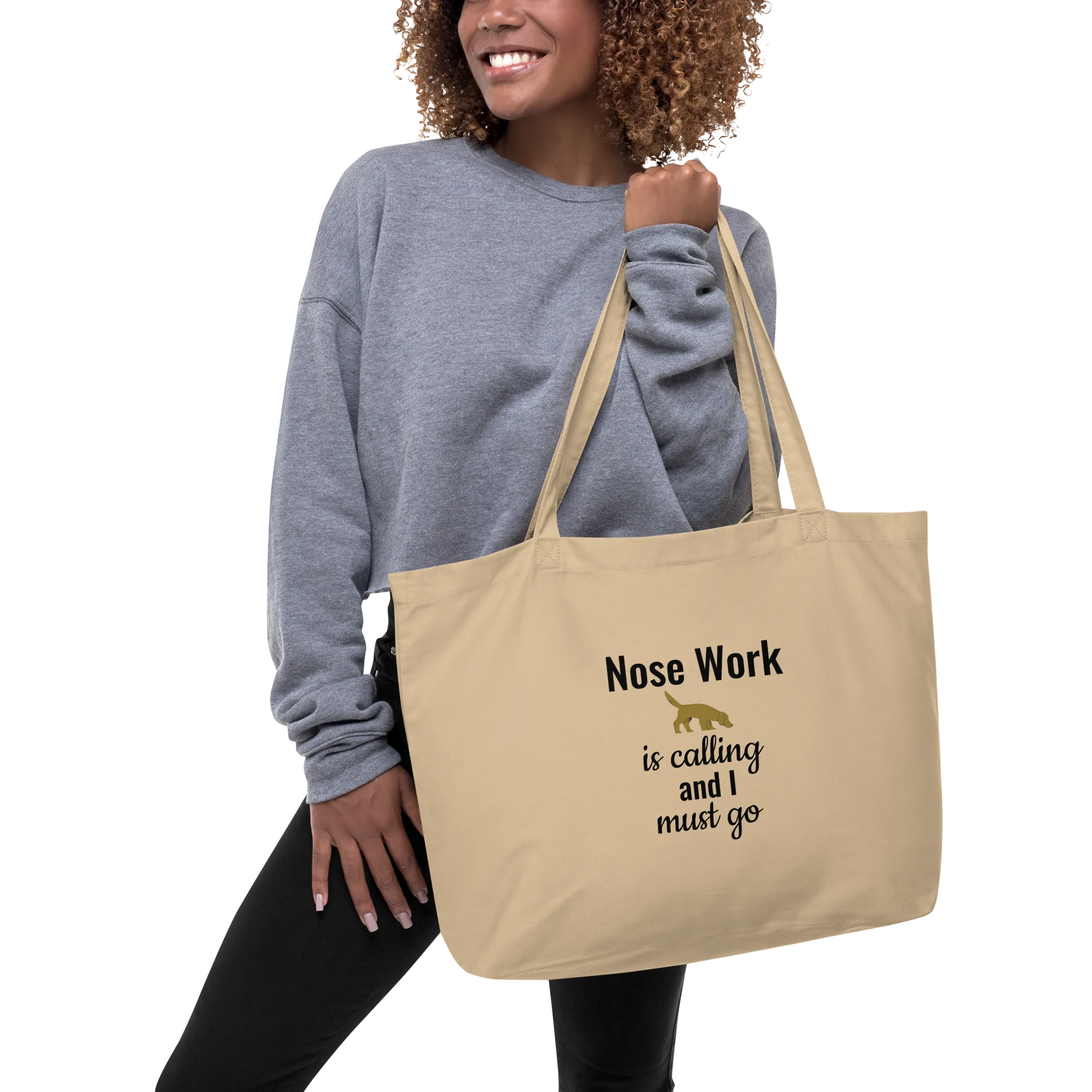 Nose Work is Calling X-Large Tote/ Shopping Bag