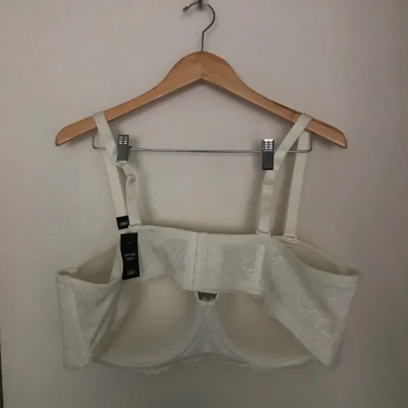 NWT Torrid Strapless Microfiber Lace Bra Underwire 50B Bridal Lingerie Plus 50B