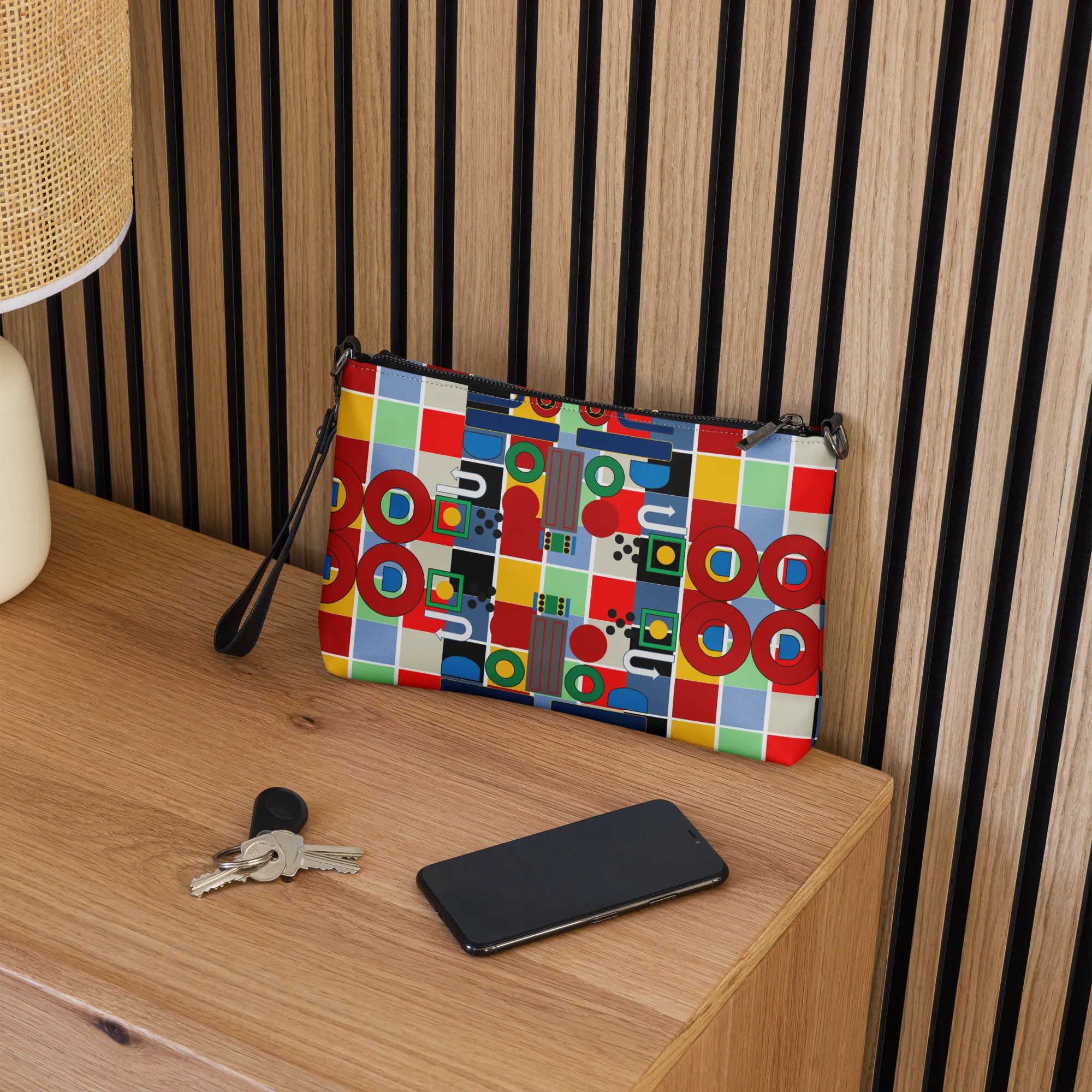 OS Symbol-inspired Crossbody bag