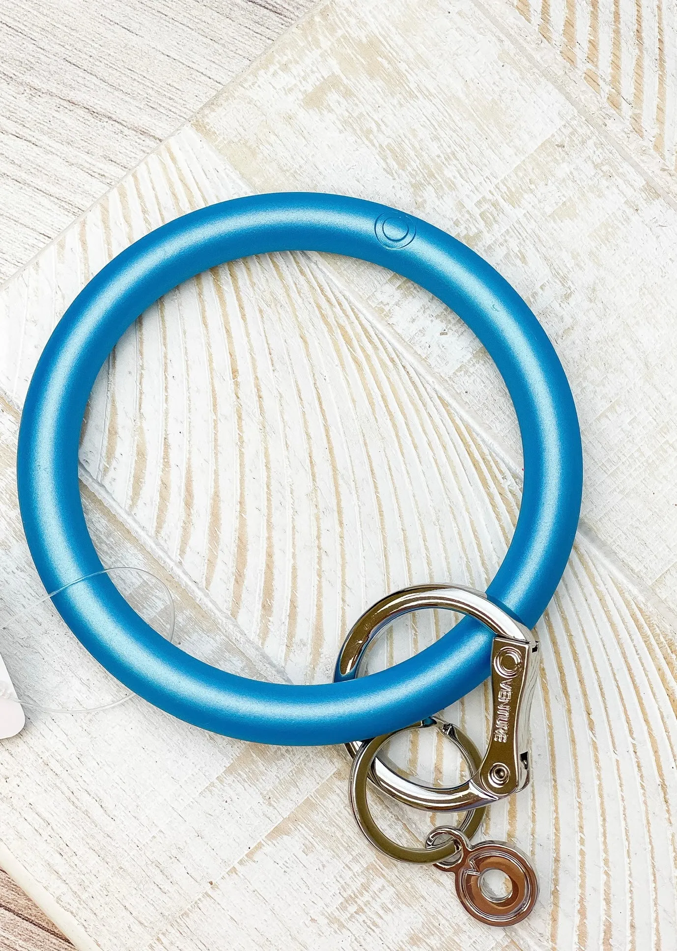 Peacock Pearlized O-Venture Silicone Key Ring