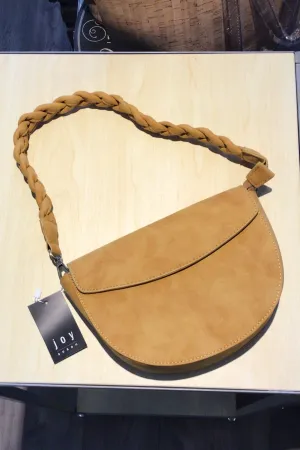 Peanut Luna Crescent Crossbody with Braided strap