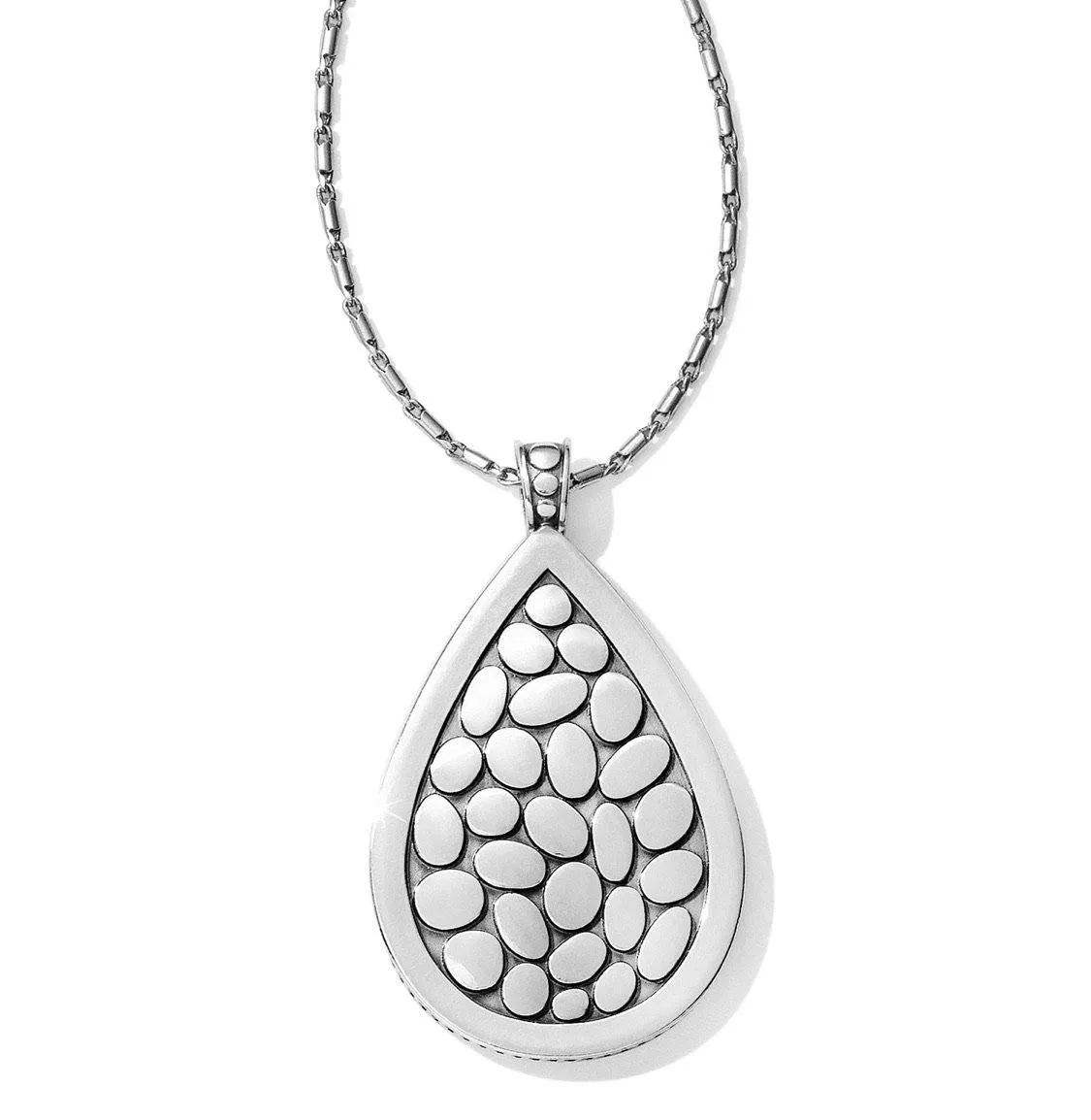 Pebble Teardrop Convertible Reversible Necklace JM1850