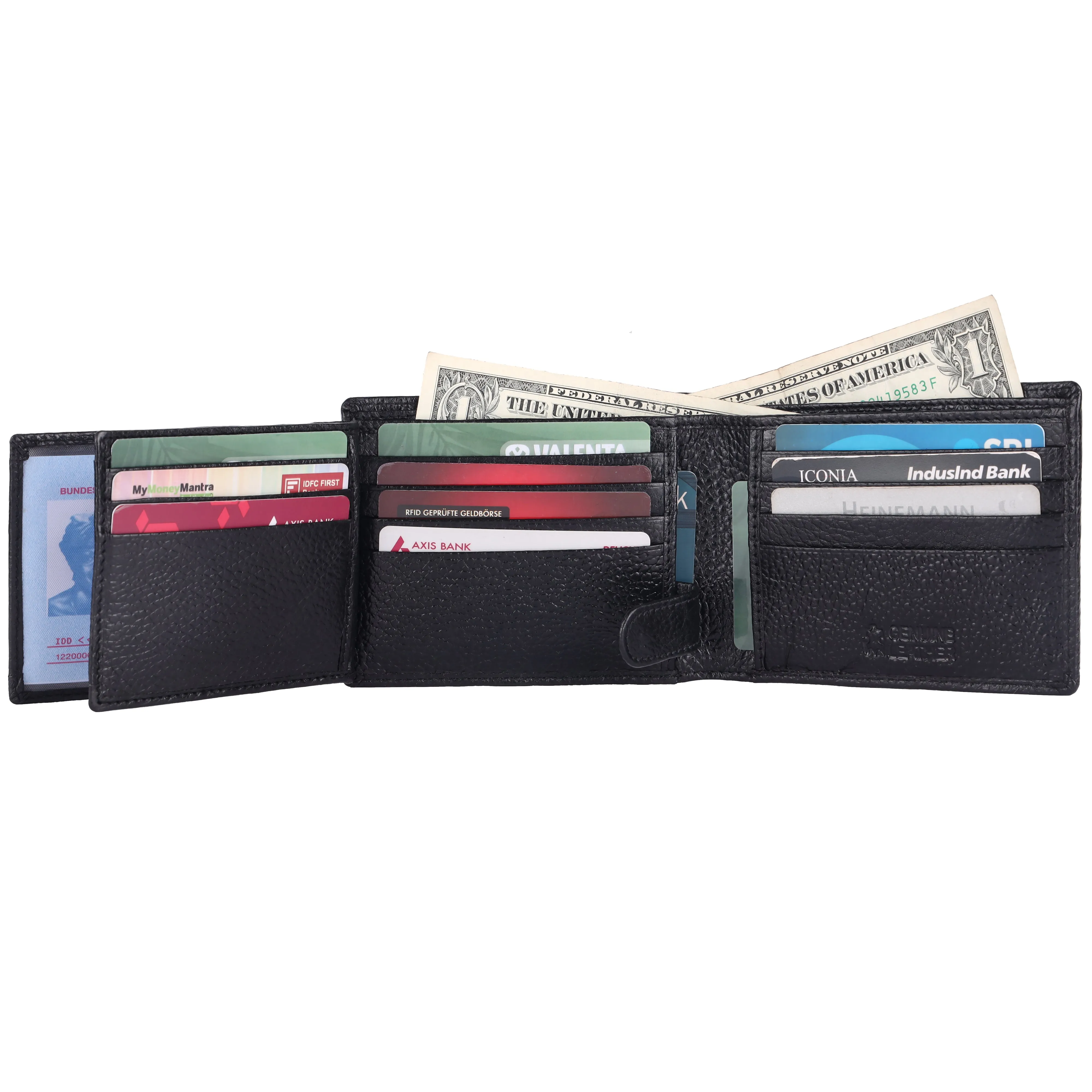Pebble Texture 16 Card Billfold Wallet #1013