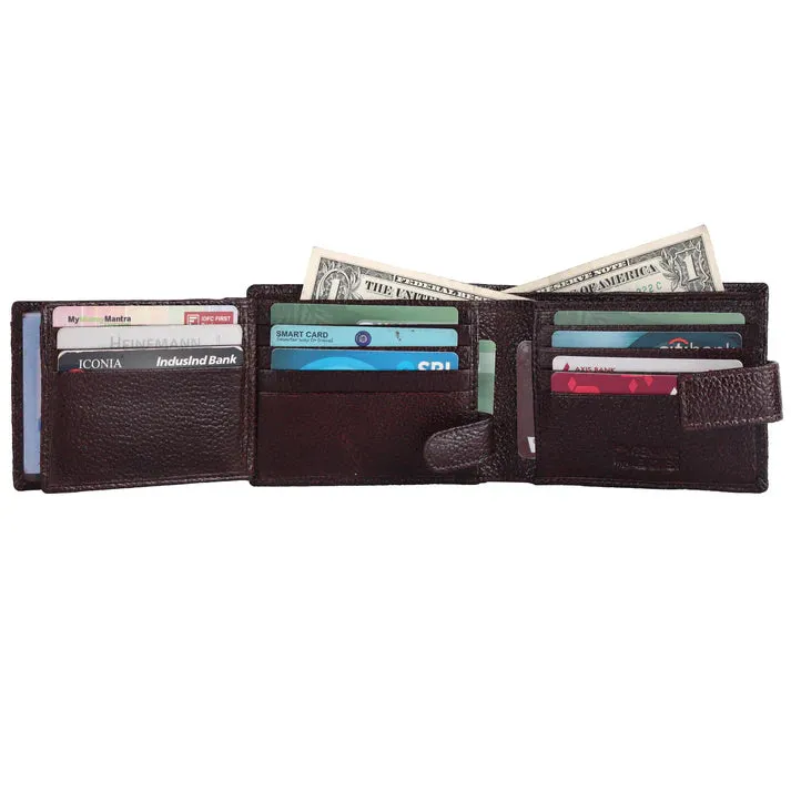 Pebble Texture 16 Card Billfold Wallet #1013L