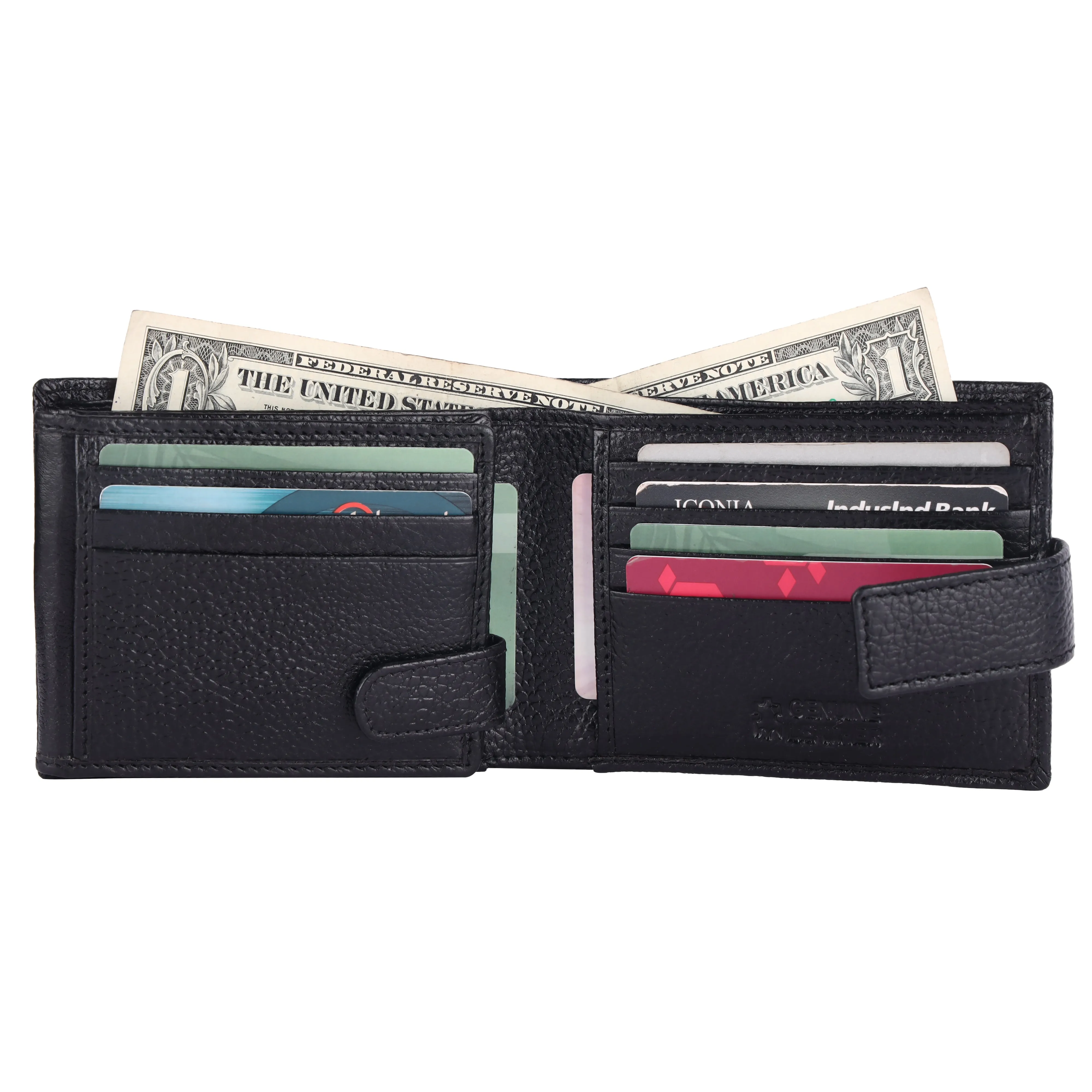 Pebble Texture 16 Card Billfold Wallet #1013L