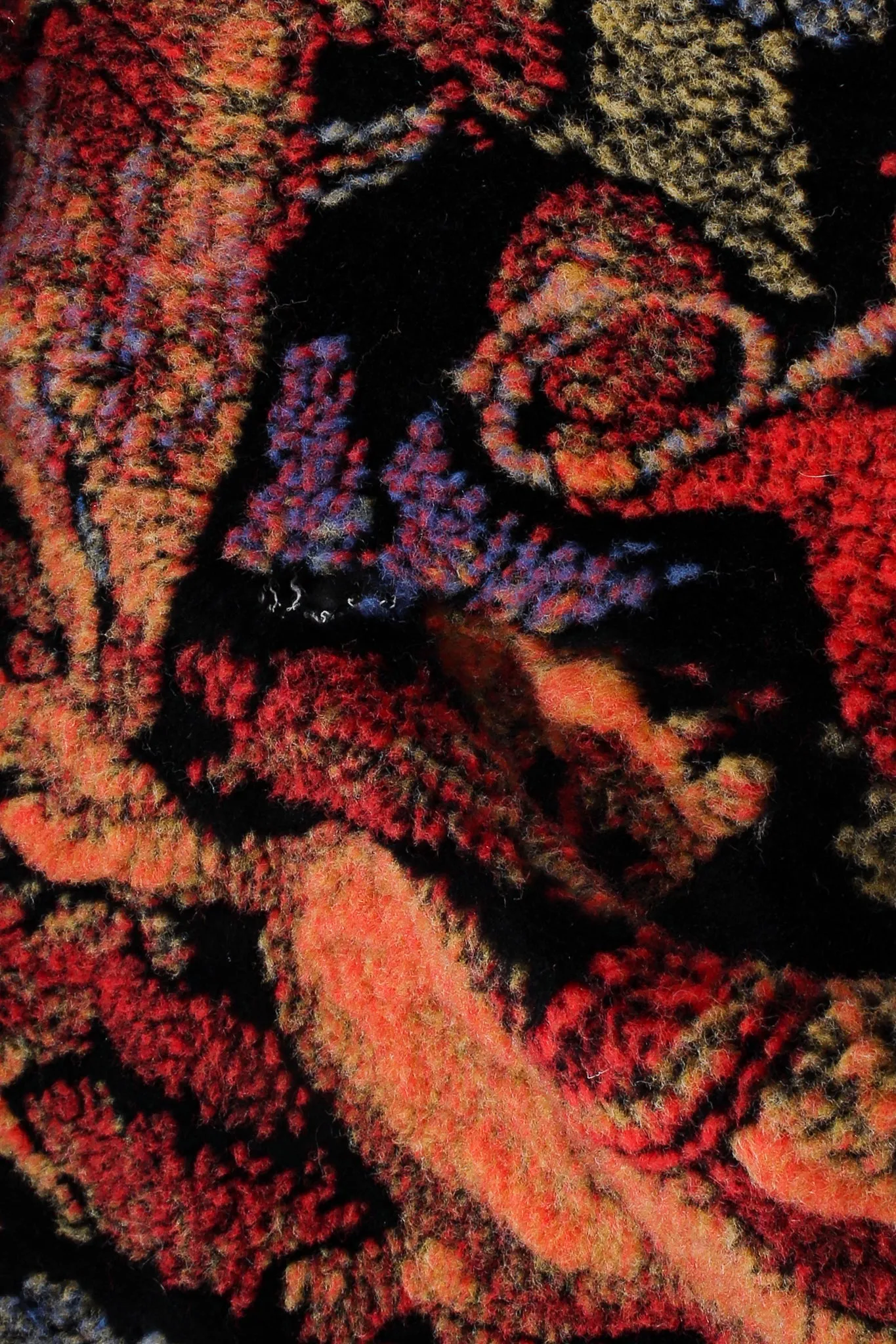 Plush Rainbow Cocoon Jacket