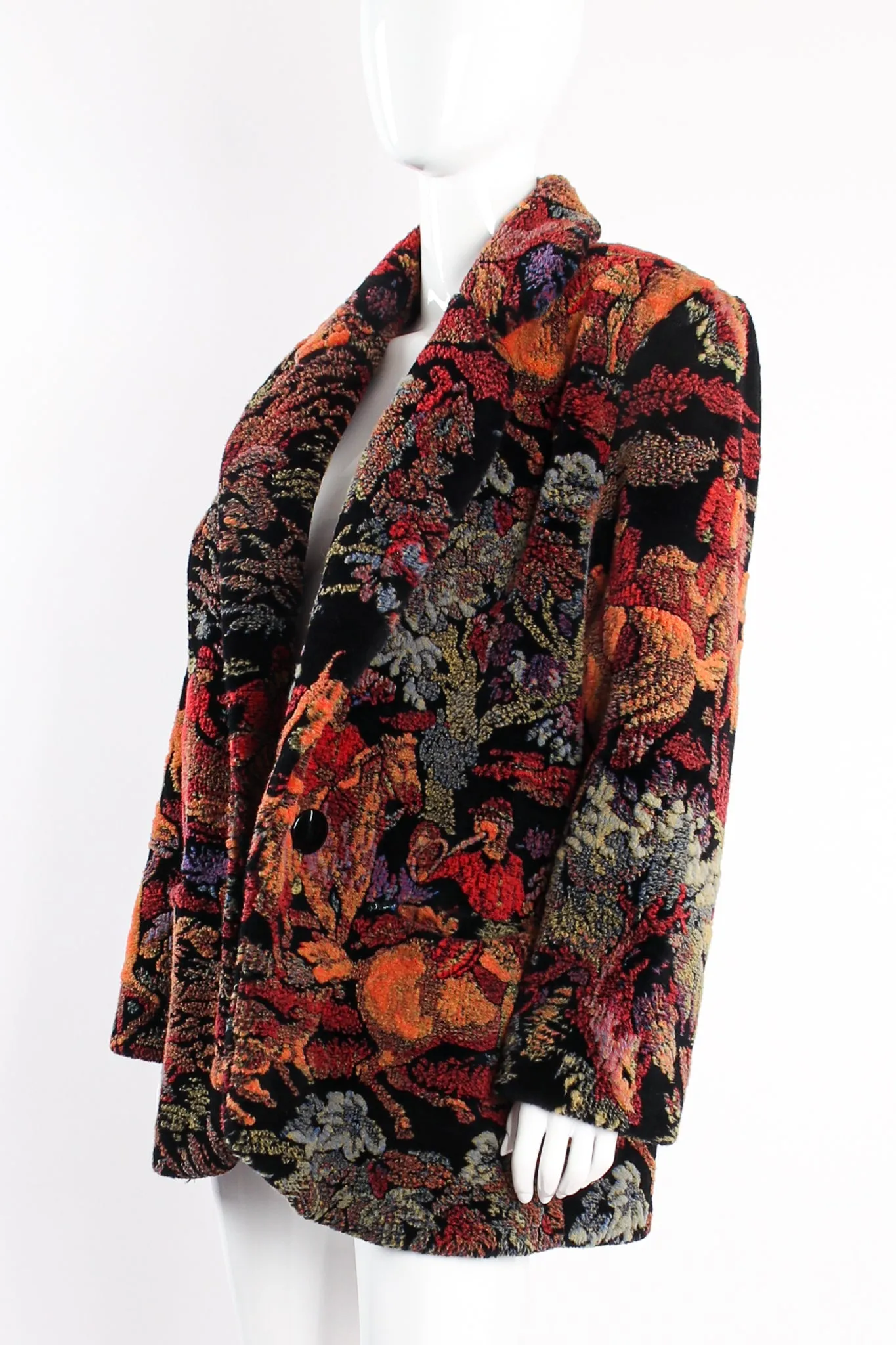 Plush Rainbow Cocoon Jacket