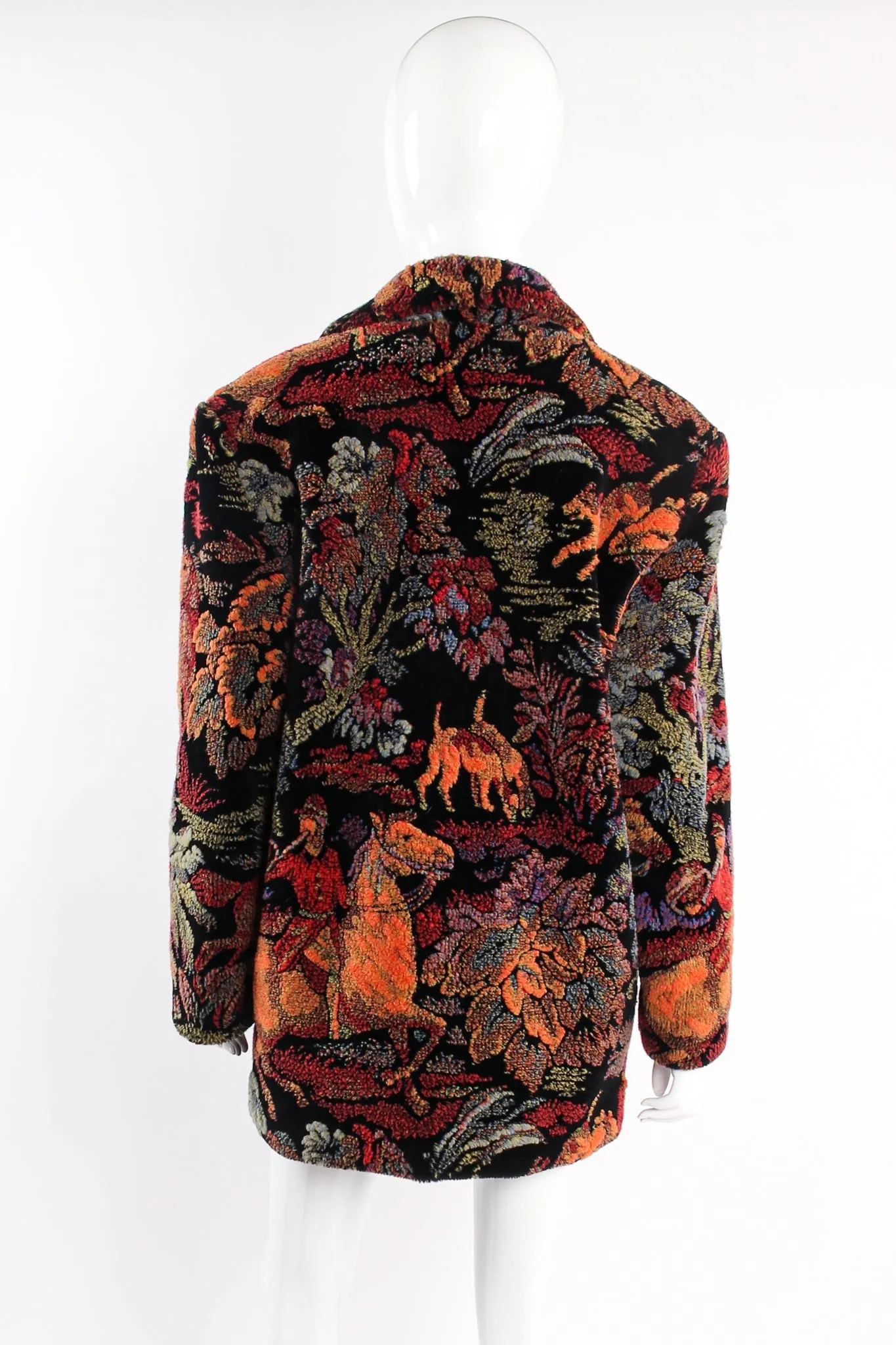 Plush Rainbow Cocoon Jacket