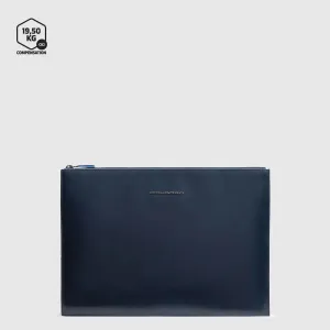 Pochette Piquadro Blue Square in Pelle Porta iPad®Pro 12,9'' Blu
