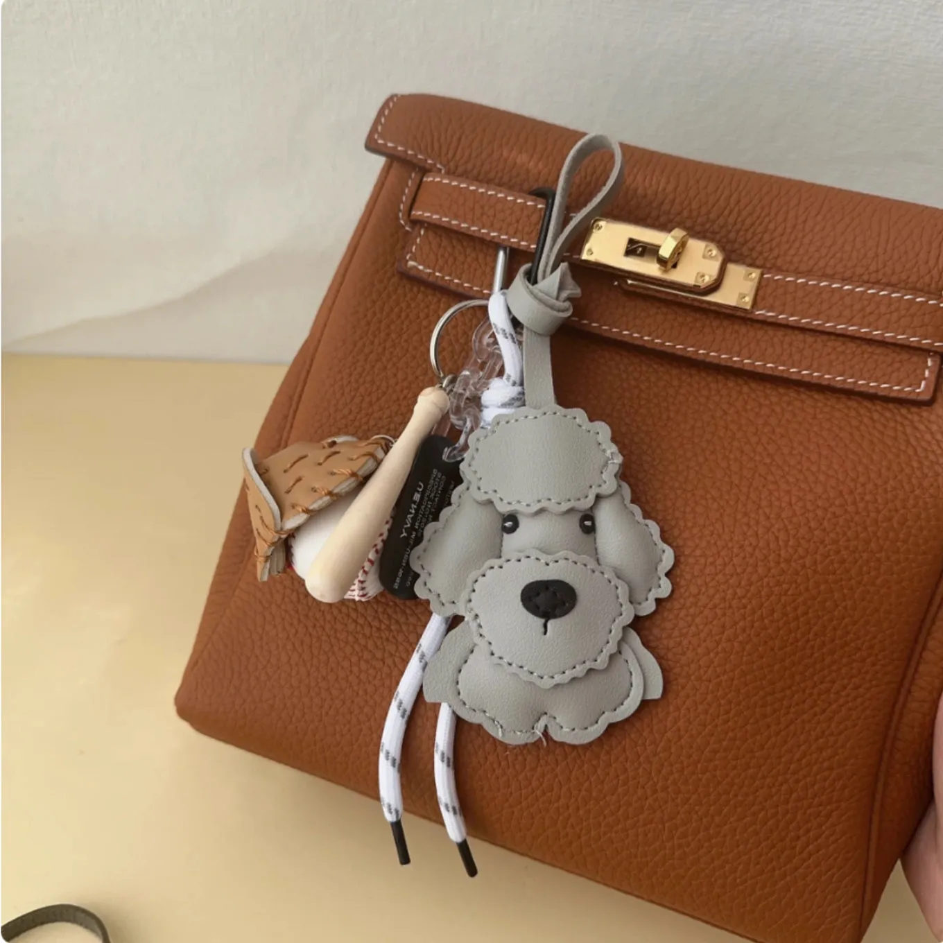 Poodle Handcrafted Bag Charm