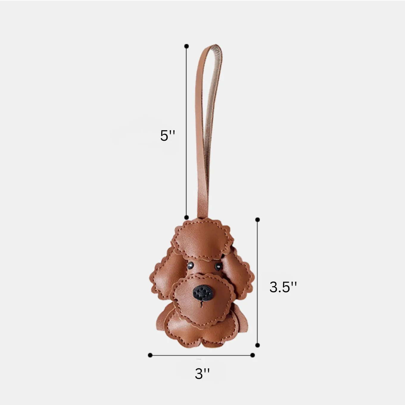 Poodle Handcrafted Bag Charm
