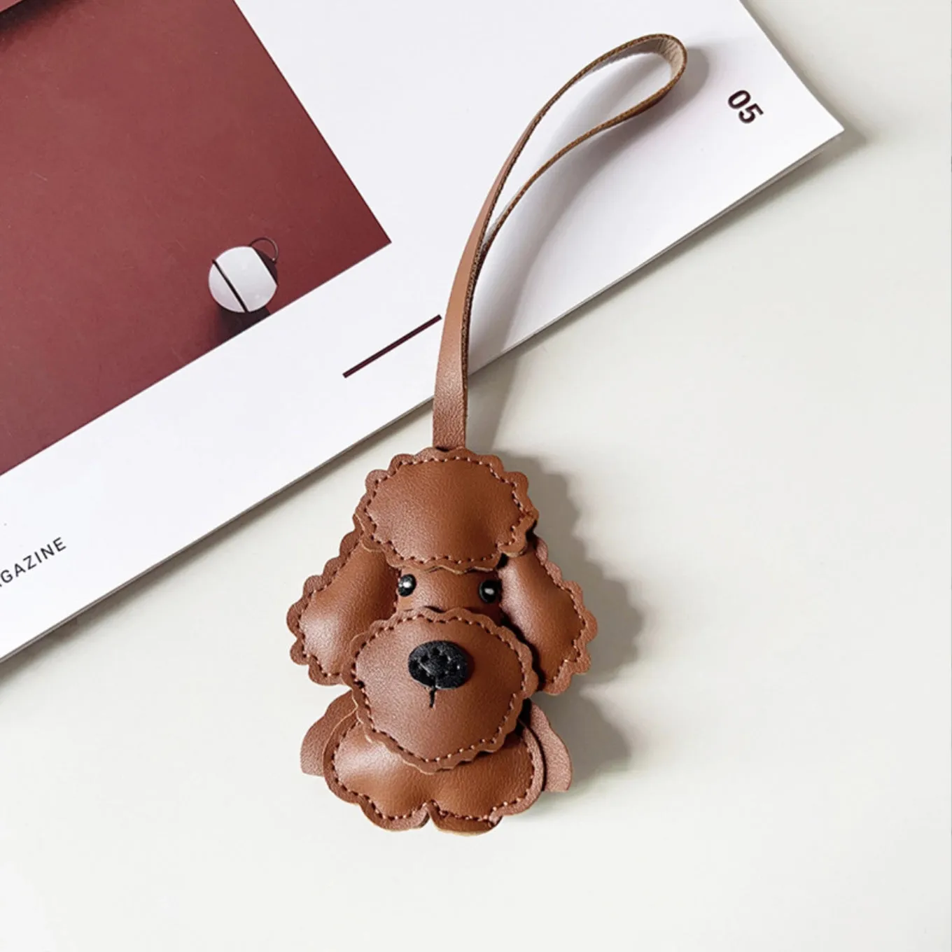 Poodle Handcrafted Bag Charm